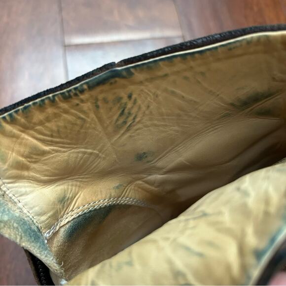 Rag & Bone Women's Distressed Brown Suede Ankle Boots w/ Stacked Heels, Size 6.5 - Picture 13 of 16